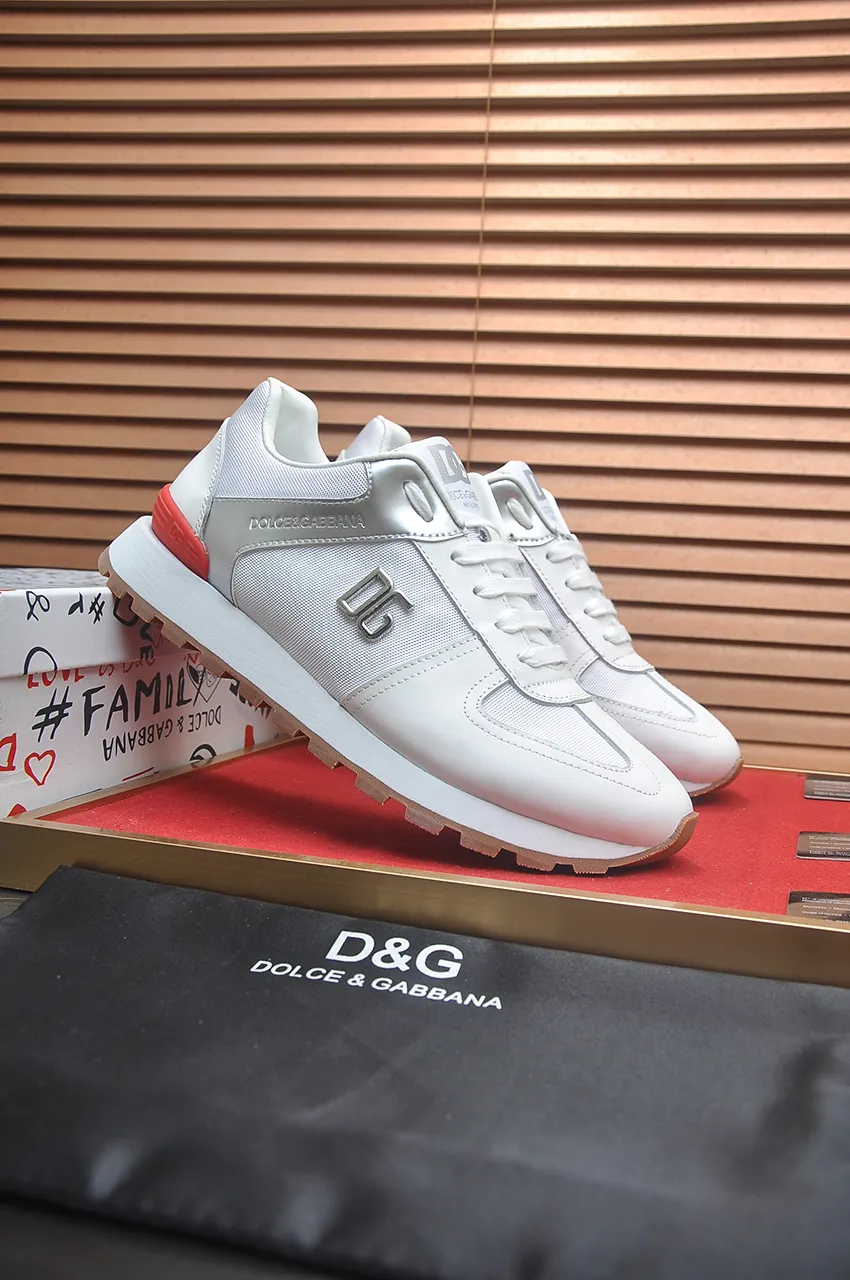 Men's shoes 💰440💶[D&G] High-end quality Product trademark: DG "Dolce & Gabbana*" low-top sneakers Product material: imported ^_^ cowhide upper, cotton silk lining, original outsole Regular size: 38-45 (customized in 45)